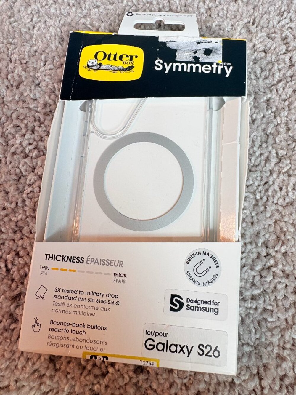 OtterBox Symmetry Galaxy S26 Case Clear MagSafe New With Tags